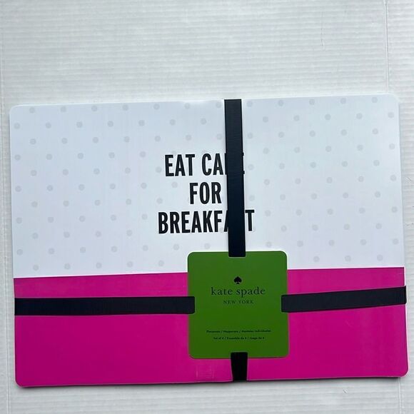 Kate Spade Eat Cake for Breakfast Place Mats - Picture 1 of 5